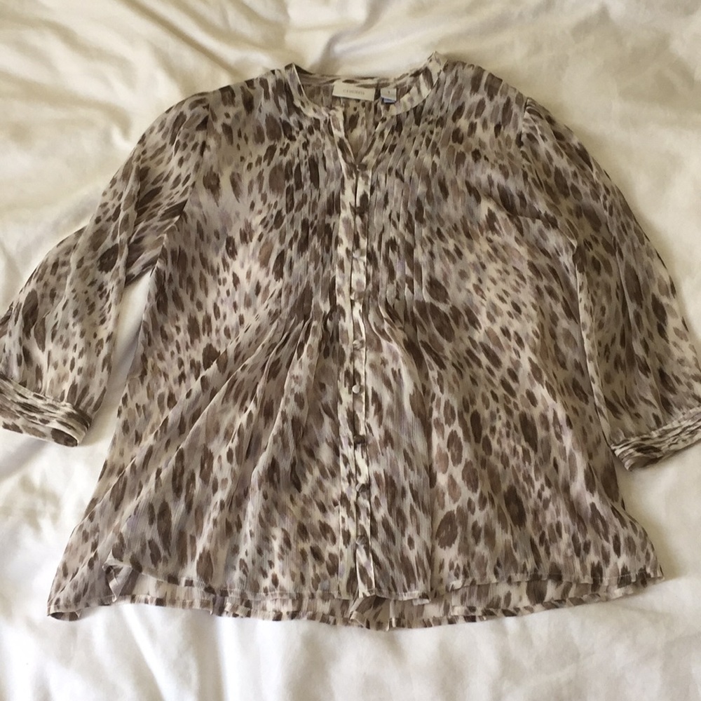 Chico flowy animal print blouse